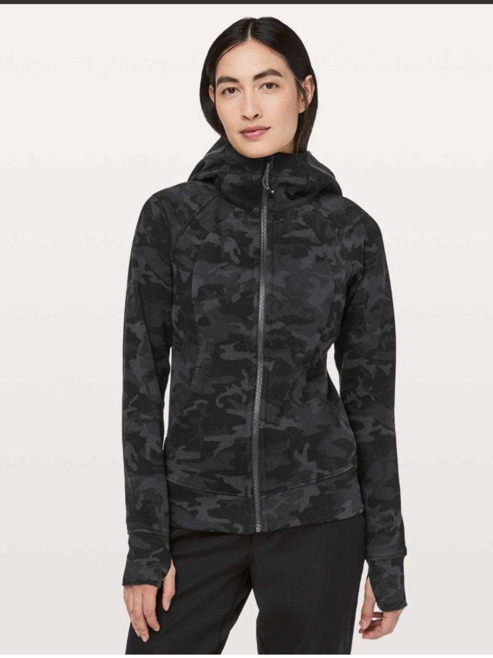 Lululemon Scuba Hoodie *Light Cotton Fleece Incognito Camo Multi Grey